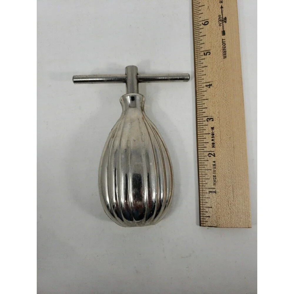 Vintage Nut Cracker Screw Type T-Handle Pineapple Shaped All Metal HMQ Style